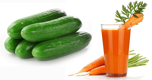 Jugo de zanahoria y pepino para los riñones Jugo de zanahoria y pepino para los riñones